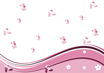 Floral Background Pink A6 clipart