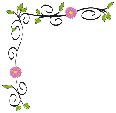 Floral Border Vectorized clipart