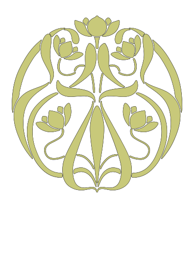 Floral brushwork design clipart