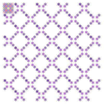Floral chess pattern clipart