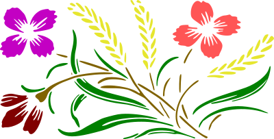 Floral design 85 (colour) clipart