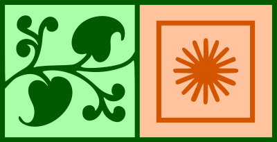 Floral design 98 (colour) clipart