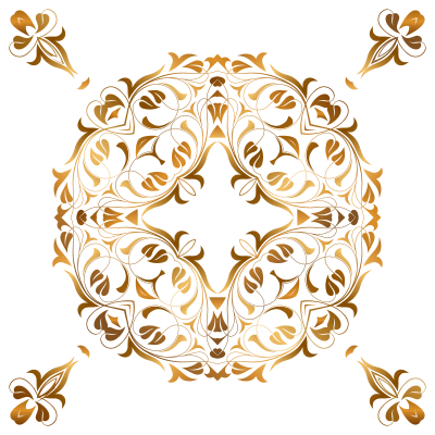 Floral Flourish Design 12 clipart