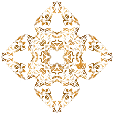 Floral Flourish Design 13 clipart