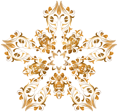 Floral Flourish Design 14 clipart