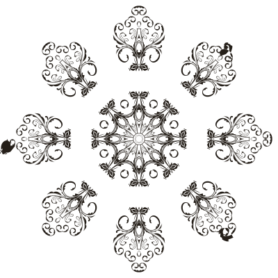 Floral Flourish Design clipart