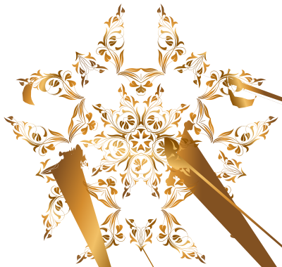 Floral Flourish Design 5 clipart