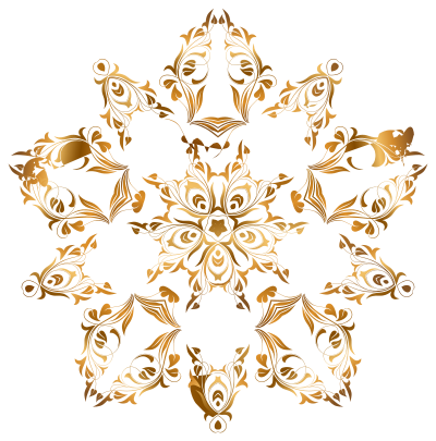Floral Flourish Design 6 clipart