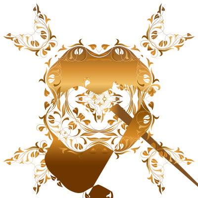 Floral Flourish Design 7 clipart