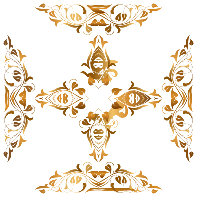 Floral Flourish Design 8 clipart