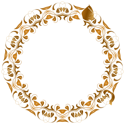 Floral Flourish Frame 10 clipart