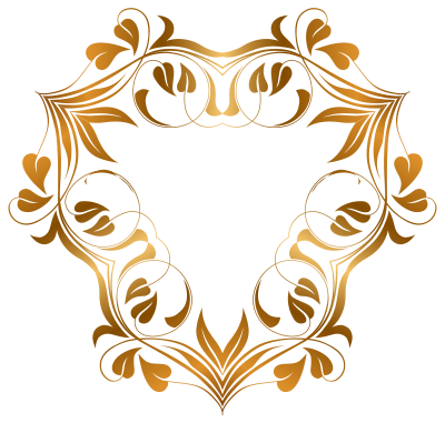 Floral Flourish Frame 11 clipart