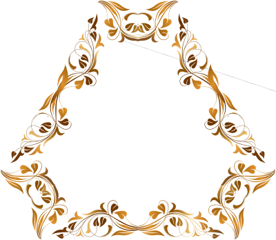 Floral Flourish Frame 12 clipart