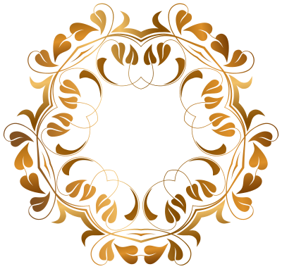 Floral Flourish Frame 16 clipart