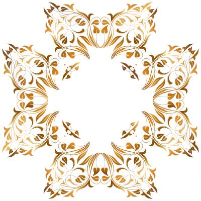 Floral Flourish Frame 18 clipart
