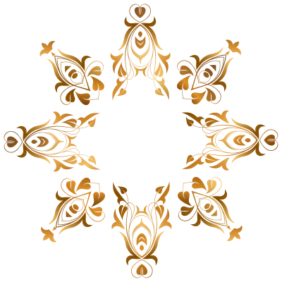 Floral Flourish Frame 19 clipart