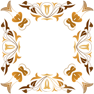 Floral Flourish Frame 2 clipart