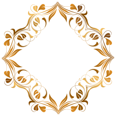 Floral Flourish Frame 20 clipart