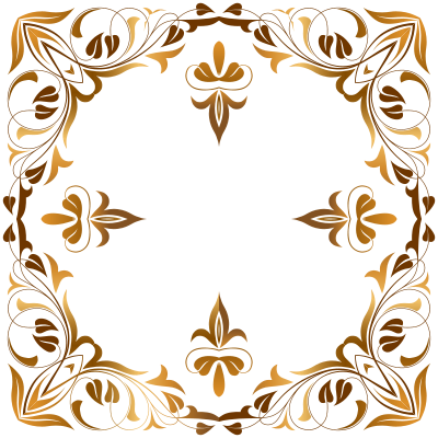 Floral Flourish Frame 3 clipart