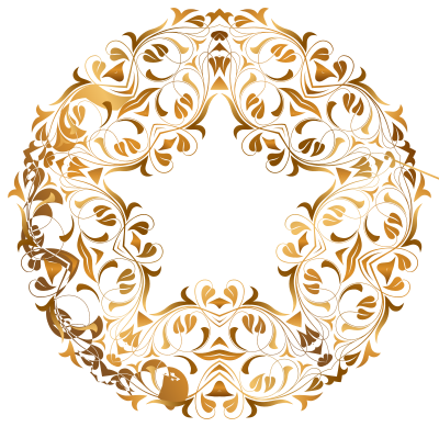 Floral Flourish Frame 37 clipart