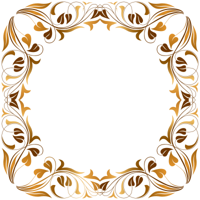 Floral Flourish Frame 4 clipart