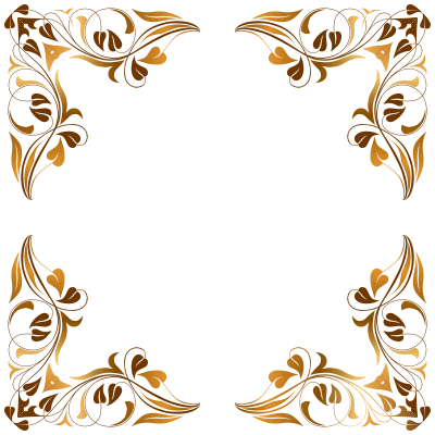 Floral Flourish Frame 5 clipart