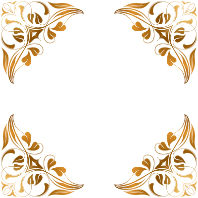 Floral Flourish Frame 7 clipart