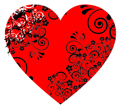 Floral Flourish Heart clipart