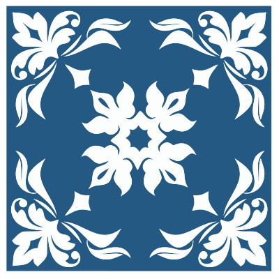 Floral Flourish Tile clipart