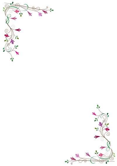 Floral frame clipart