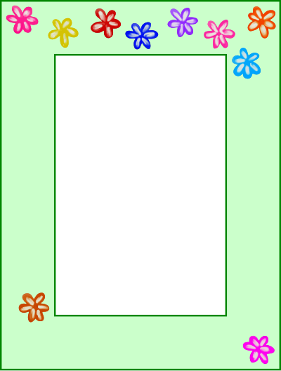 Floral frame 20 clipart