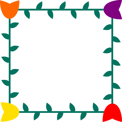 Floral frame 28 clipart