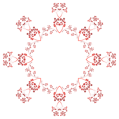 Floral Frame 6 clipart