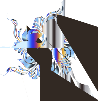 Floral Glass 5 clipart