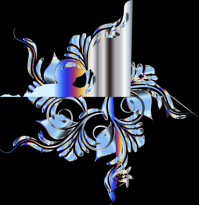Floral Glass 5 Enhanced 2 clipart