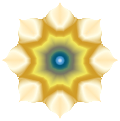 Floral Lotus Shape Nebula clipart