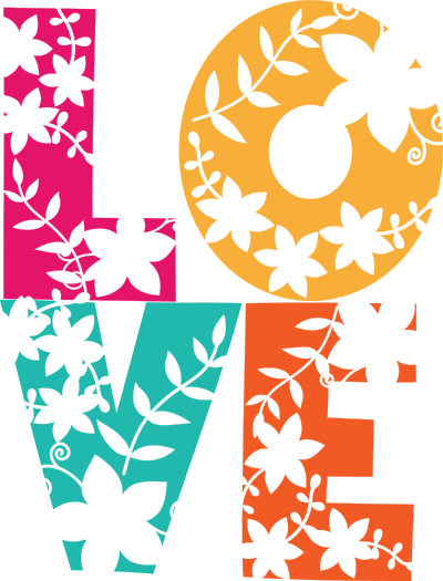 Floral Love By Vera Kratochvil Negative Space clipart