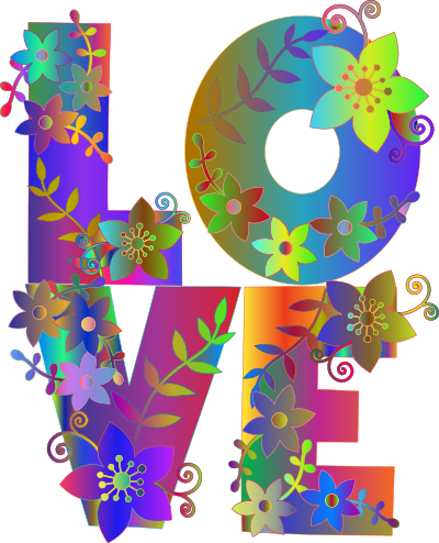 Floral Love By Vera Kratochvil Polyprismatic clipart