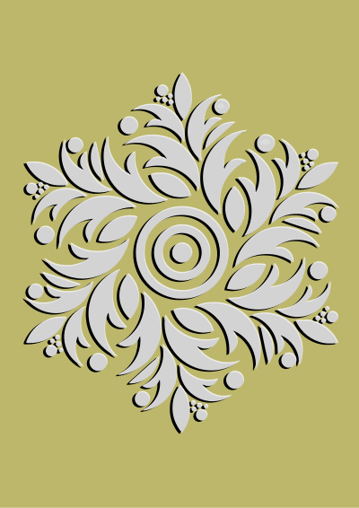 Floral motif #1 clipart