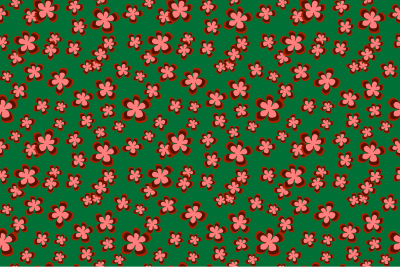 Floral pattern 7 (colour 4) clipart