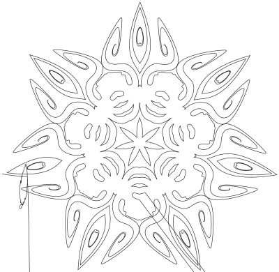 Floral Shape 10 clipart