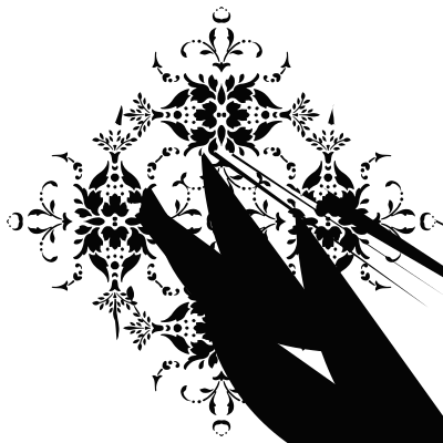 Floral Silhouette 25 clipart