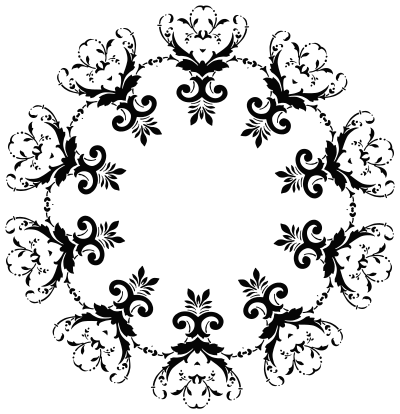 Floral Silhouette 32 clipart
