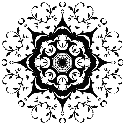 Floral Silhouette 7 clipart