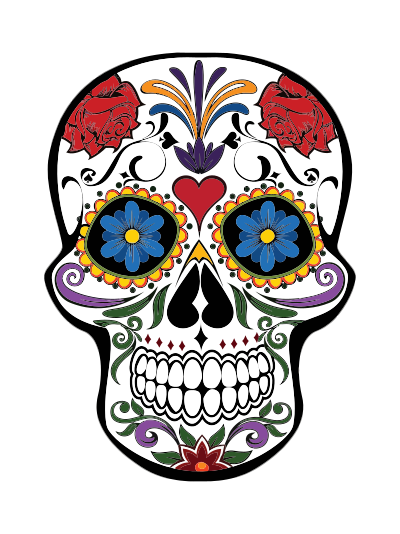 Floral Skull clipart