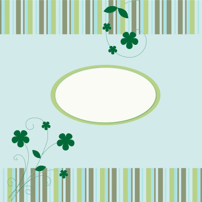 Floral Stripes Background clipart