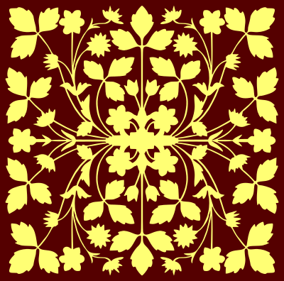 Floral tile 3 clipart