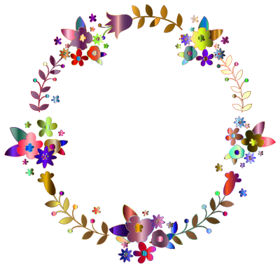 Floral Wreath By BarbaraALane Chromatic clipart