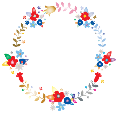 Floral Wreath By BarbaraALane Prismatic clipart