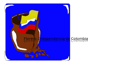 Florero Colombia clipart